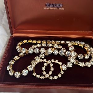 Crystal and gold Chanel belt